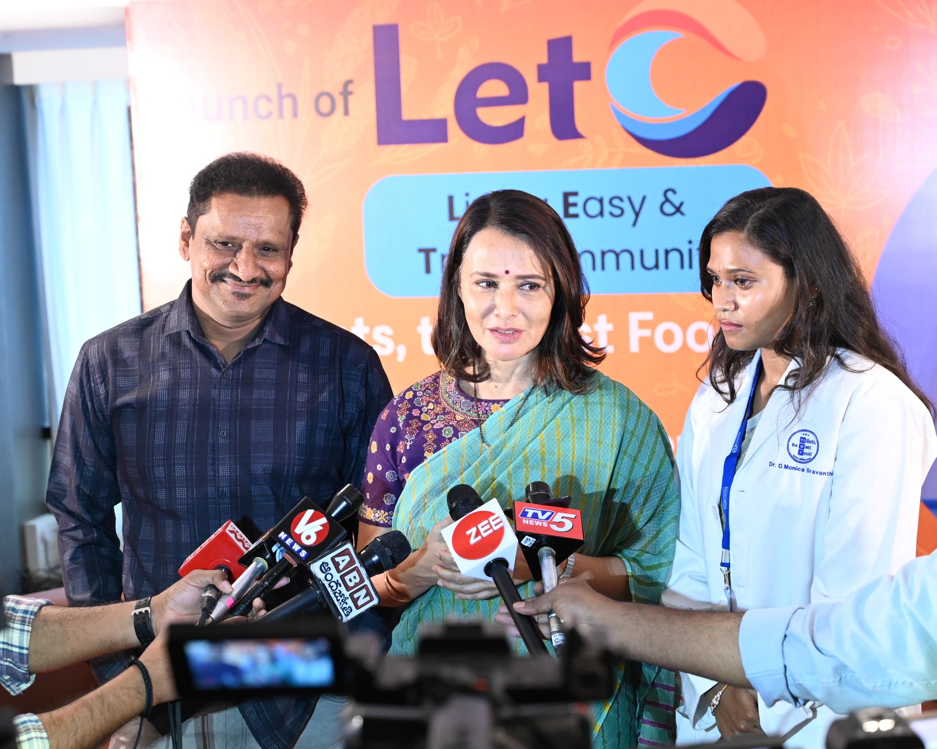 Press interaction during LeT launch