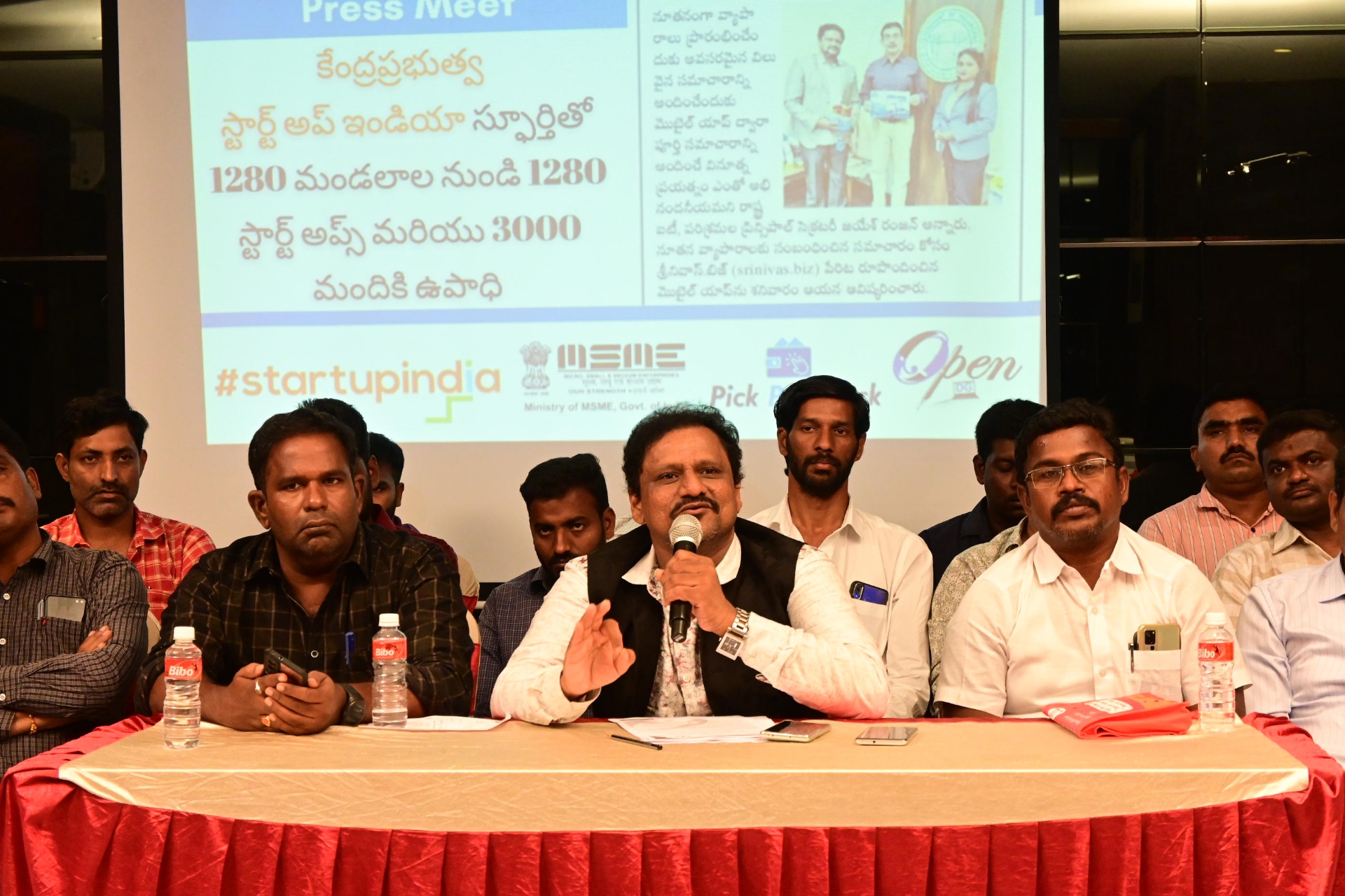 Startup India press meet — 1280 mandalas initiative